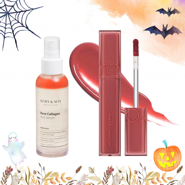[ Fall Sale ] Lip tint + Rose Collagen Mist